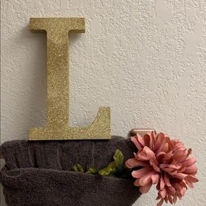 Wooden glitter L